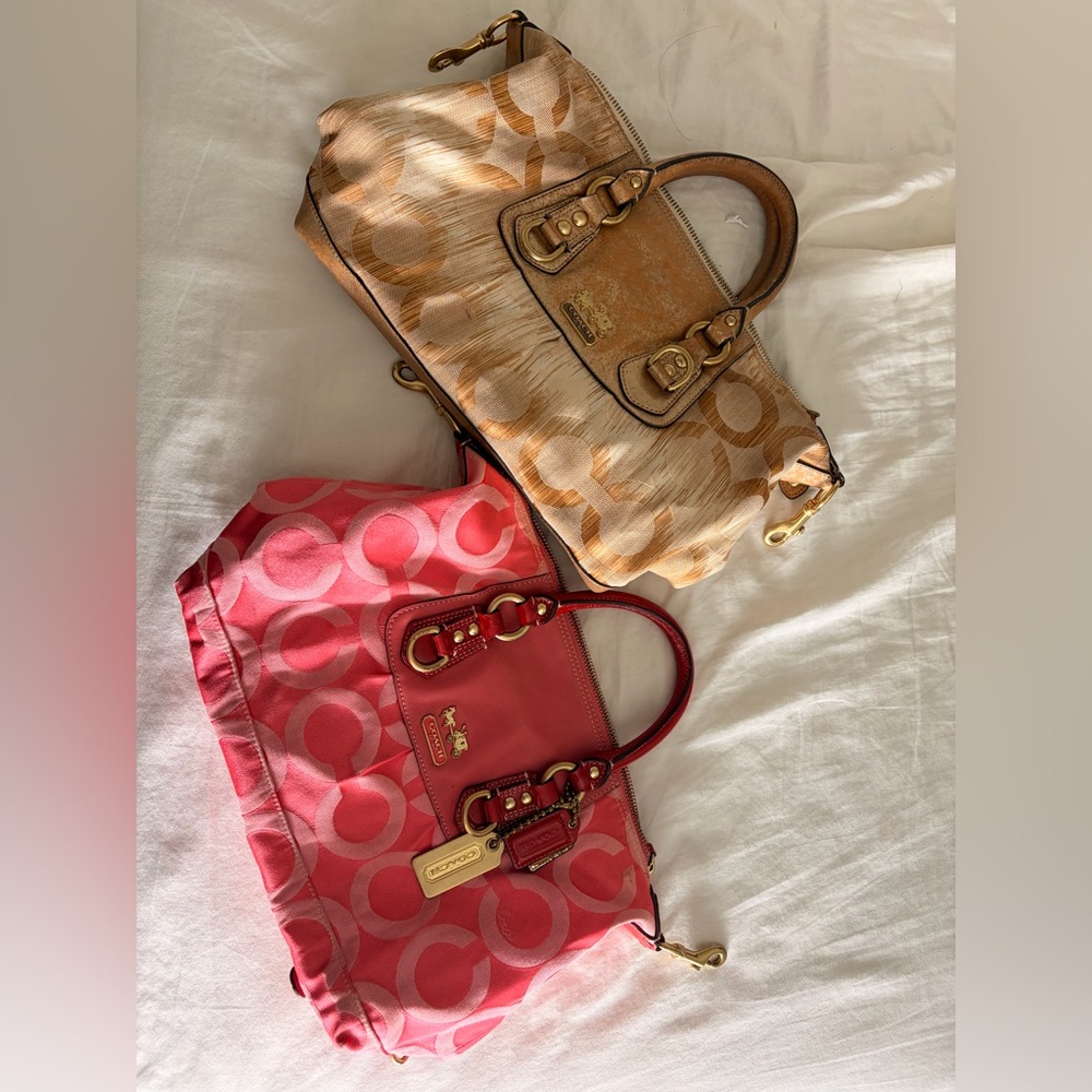 VINTAGE Coach MADISON Signature Bags SELLING ONLY AS BUNDLE (both purses)